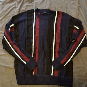 Zara Men's Crewneck Sweater - Black, Red, Navy, and White